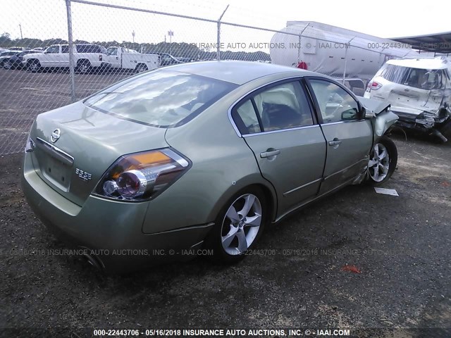 1N4BL21E07N481182 - 2007 NISSAN ALTIMA 3.5SE/3.5SL GREEN photo 4