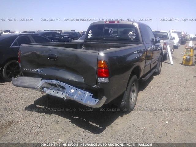 5TBRN34113S389075 - 2003 TOYOTA TUNDRA ACCESS CAB SR5 GRAY photo 4