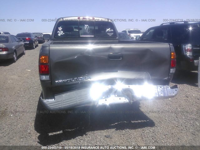 5TBRN34113S389075 - 2003 TOYOTA TUNDRA ACCESS CAB SR5 GRAY photo 6