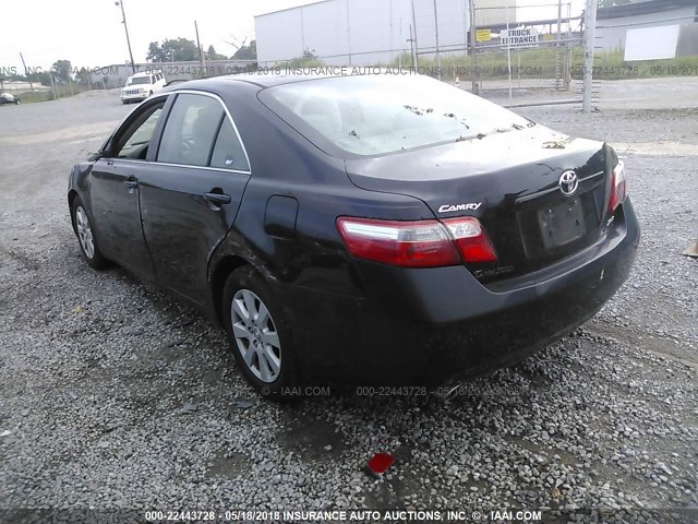 4T1BK46K57U041936 - 2007 TOYOTA CAMRY NEW GENERAT LE/XLE/SE BLACK photo 3