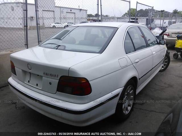 WBADD6320WBW38412 - 1998 BMW 528 I AUTOMATIC WHITE photo 4