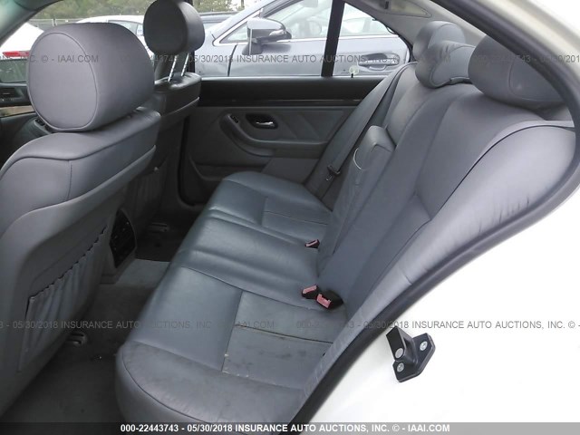 WBADD6320WBW38412 - 1998 BMW 528 I AUTOMATIC WHITE photo 8