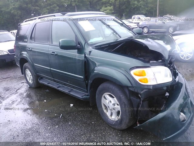 5TDBT48A41S005463 - 2001 TOYOTA SEQUOIA LIMITED GREEN photo 1