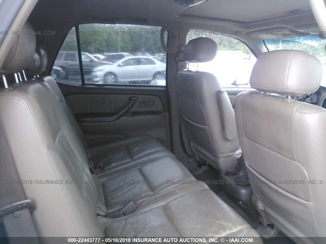 5TDBT48A41S005463 - 2001 TOYOTA SEQUOIA LIMITED GREEN photo 8