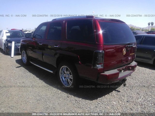 1GYEK63N62R173430 - 2002 CADILLAC ESCALADE LUXURY MAROON photo 3