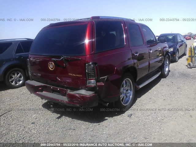 1GYEK63N62R173430 - 2002 CADILLAC ESCALADE LUXURY MAROON photo 4