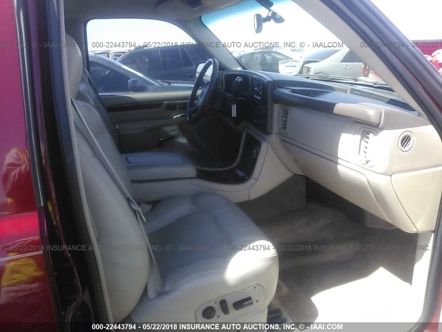 1GYEK63N62R173430 - 2002 CADILLAC ESCALADE LUXURY Tünd qırmızı foto 5