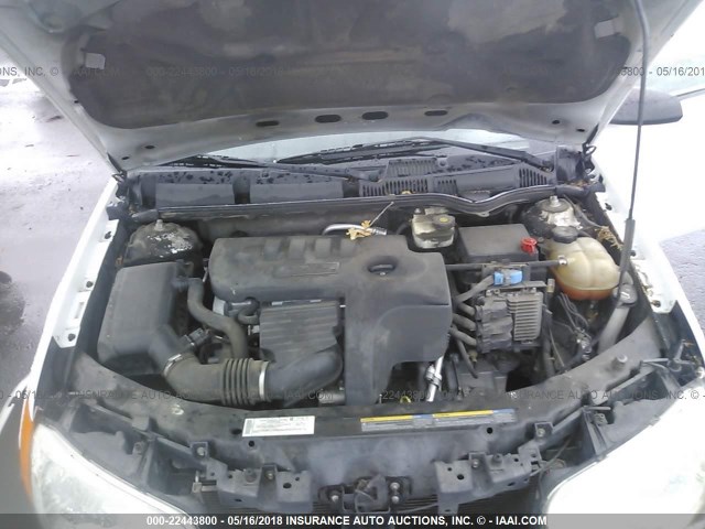 1G8AW15F77Z175299 - 2007 SATURN ION LEVEL 3 WHITE photo 10