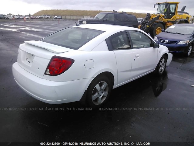 1G8AW15F77Z175299 - 2007 SATURN ION LEVEL 3 WHITE photo 4