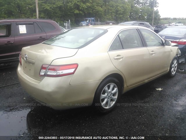 4T1BF3EK6BU226098 - 2011 TOYOTA CAMRY SE/LE/XLE BEIGE photo 4
