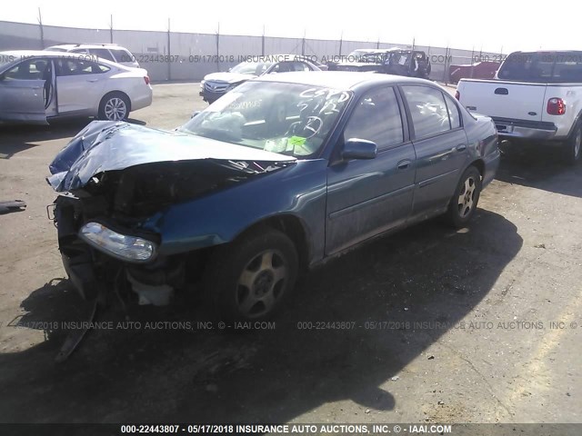 1G1NE52JX3M725928 - 2003 CHEVROLET MALIBU LS GREEN photo 2