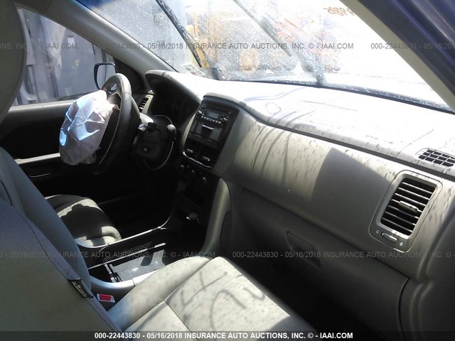 5FNYF28126B045462 - 2006 HONDA PILOT LX GRAY photo 5