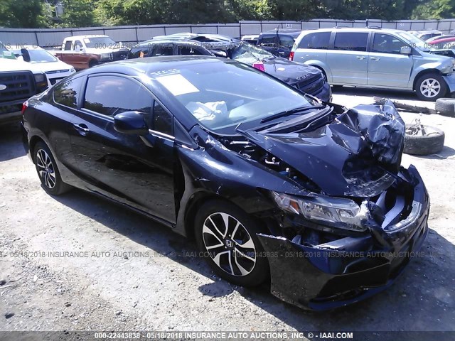 2HGFG3B05DH501165 - 2013 HONDA CIVIC EXL BLACK photo 1