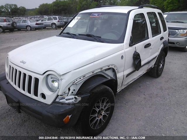 1J4GL48K67W642677 - 2007 JEEP LIBERTY SPORT WHITE photo 6