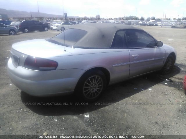 1C3EL45R04N273092 - 2004 CHRYSLER SEBRING LX SILVER photo 4