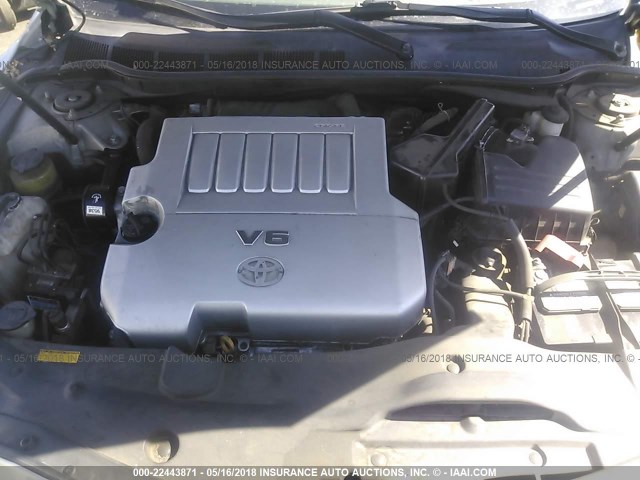 4T1BK46KX7U547908 - 2007 TOYOTA CAMRY NEW GENERAT LE/XLE/SE SILVER photo 10