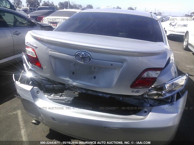 4T1BK46KX7U547908 - 2007 TOYOTA CAMRY NEW GENERAT LE/XLE/SE SILVER photo 6