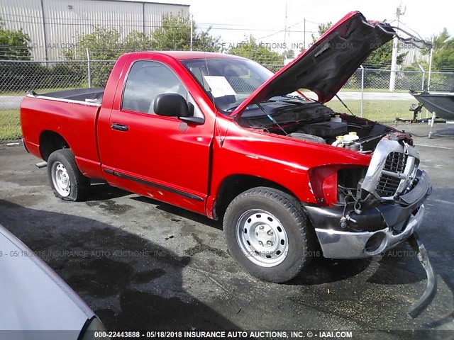 1D7HA16K26J148674 - 2006 DODGE RAM 1500 ST RED photo 1