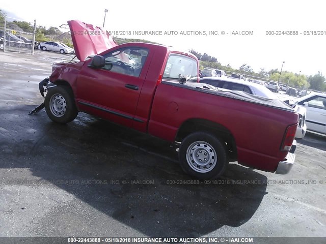 1D7HA16K26J148674 - 2006 DODGE RAM 1500 ST RED photo 3