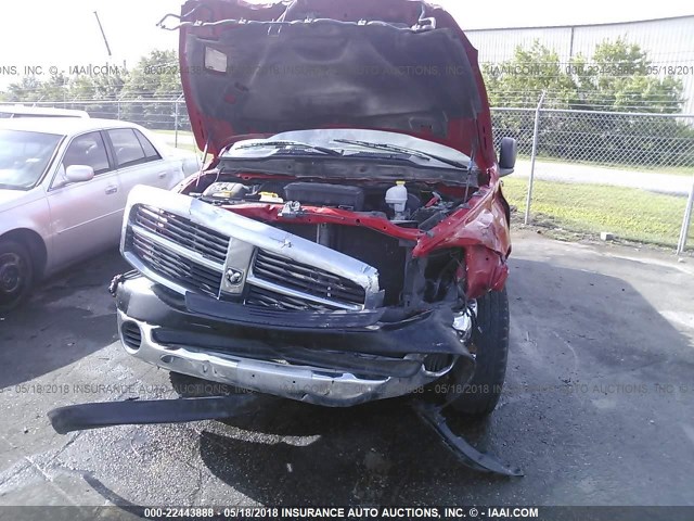 1D7HA16K26J148674 - 2006 DODGE RAM 1500 ST RED photo 6