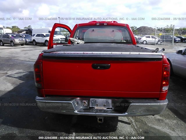 1D7HA16K26J148674 - 2006 DODGE RAM 1500 ST RED photo 8