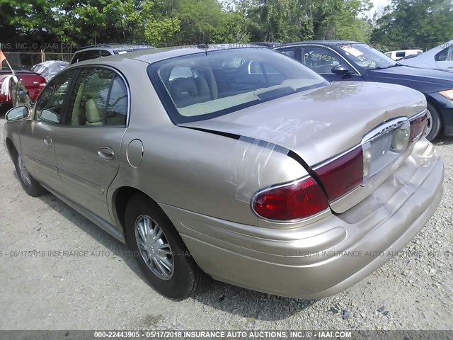 1G4HP54K85U192657 - 2005 BUICK LESABRE CUSTOM GOLD photo 3