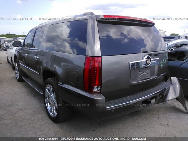 1GYS3HEF8CR295368 - 2012 CADILLAC ESCALADE ESV LUXURY BROWN photo 3