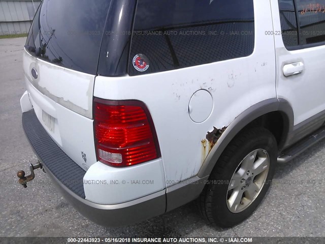 1FMDU74W34ZA44679 - 2004 FORD EXPLORER EDDIE BAUER WHITE photo 6