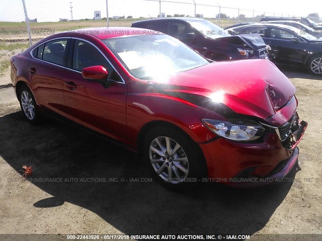 JM1GL1U55H1121324 - 2017 MAZDA 6 SPORT RED photo 1