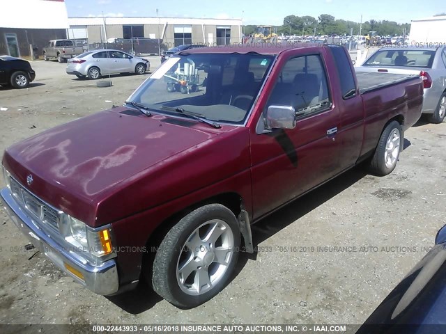 1N6SD16S3TC384271 - 1996 NISSAN TRUCK KING CAB SE/KING CAB XE MAROON photo 2