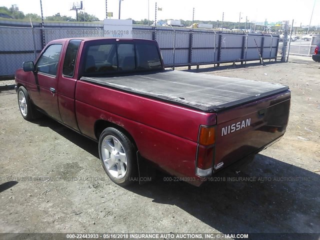 1N6SD16S3TC384271 - 1996 NISSAN TRUCK KING CAB SE/KING CAB XE MAROON photo 3