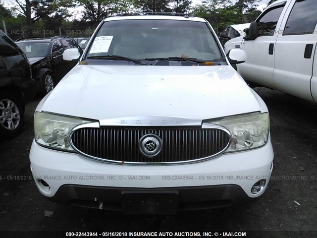 5GADS13S642200942 - 2004 BUICK RAINIER CXL WHITE photo 6