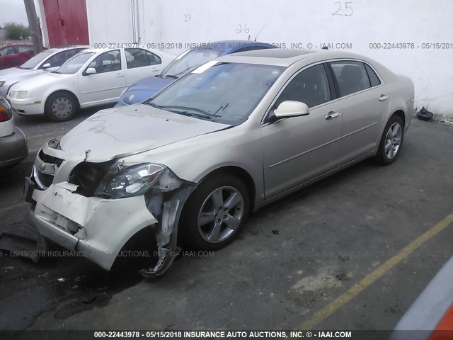 1G1ZD5E03CF103358 - 2012 CHEVROLET MALIBU 2LT GRAY photo 2