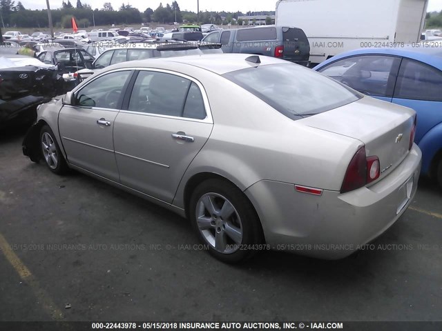 1G1ZD5E03CF103358 - 2012 CHEVROLET MALIBU 2LT GRAY photo 3