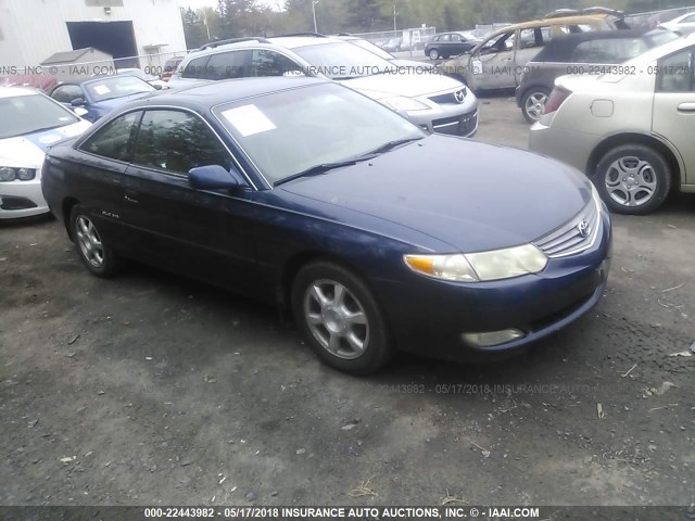 2T1CF28PX2C591715 - 2002 TOYOTA CAMRY SOLARA SE/SLE ლურჯი ფოტო 1