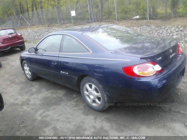 2T1CF28PX2C591715 - 2002 TOYOTA CAMRY SOLARA SE/SLE BLUE photo 3