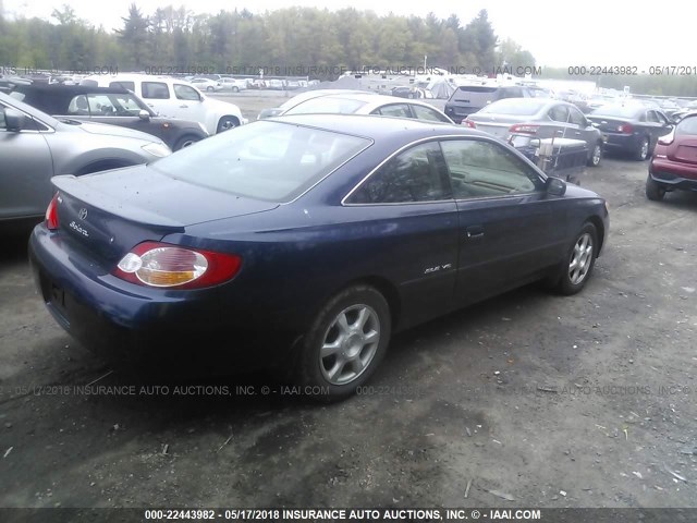 2T1CF28PX2C591715 - 2002 TOYOTA CAMRY SOLARA SE/SLE ლურჯი ფოტო 4