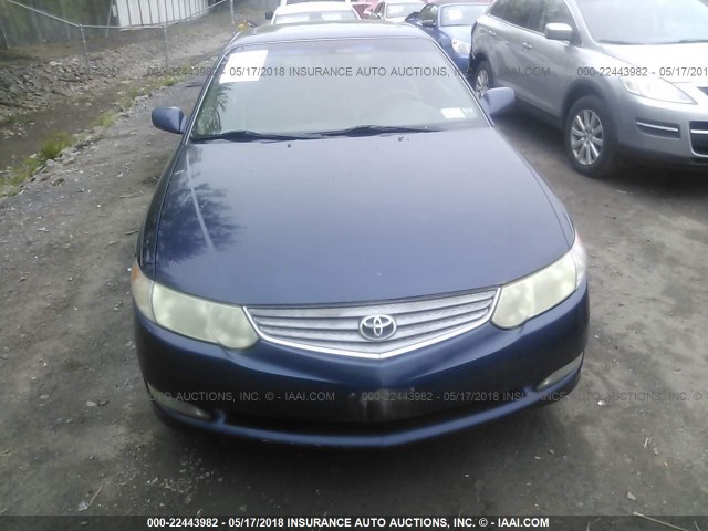 2T1CF28PX2C591715 - 2002 TOYOTA CAMRY SOLARA SE/SLE ლურჯი ფოტო 6