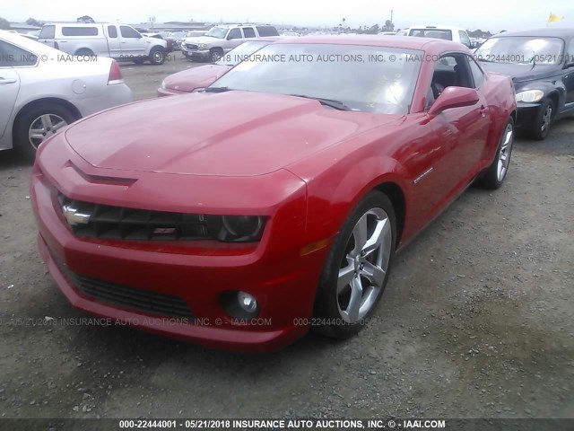 2G1FK1EJ3B9193953 - 2011 CHEVROLET CAMARO 2SS RED photo 2