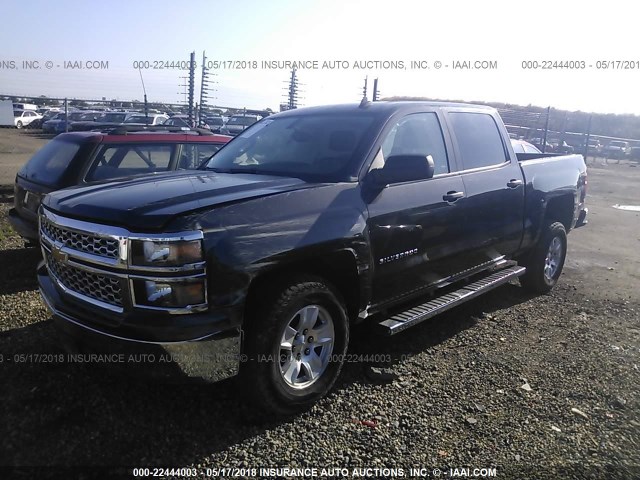 3GCPCREHXEG259400 - 2014 CHEVROLET SILVERADO C1500 LT GRAY photo 2