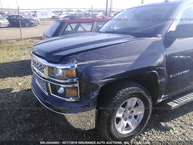 3GCPCREHXEG259400 - 2014 CHEVROLET SILVERADO C1500 LT GRAY photo 6