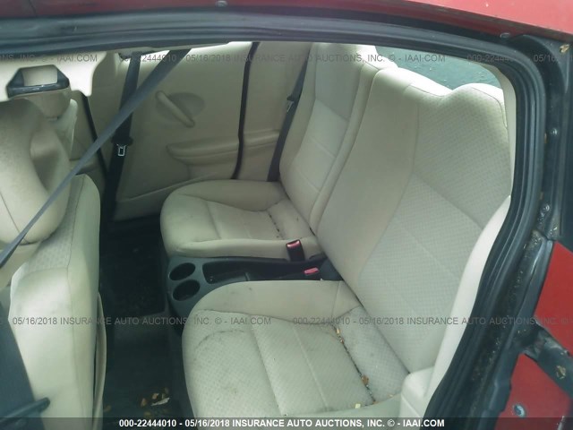1G8AN12F25Z142117 - 2005 SATURN ION LEVEL 2 RED photo 8