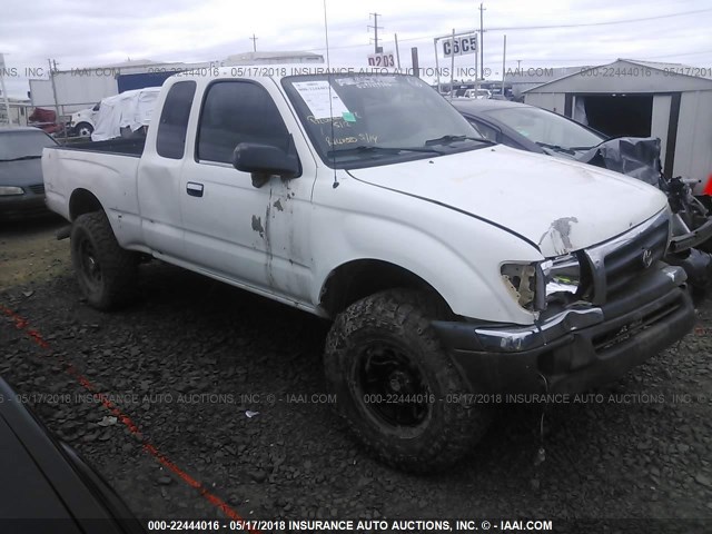 4TAWM72N5YZ675801 - 2000 TOYOTA TACOMA XTRACAB WHITE photo 1