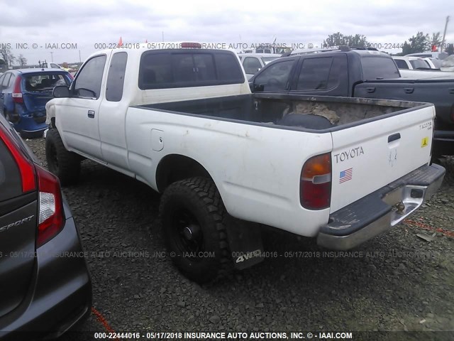 4TAWM72N5YZ675801 - 2000 TOYOTA TACOMA XTRACAB WHITE photo 3