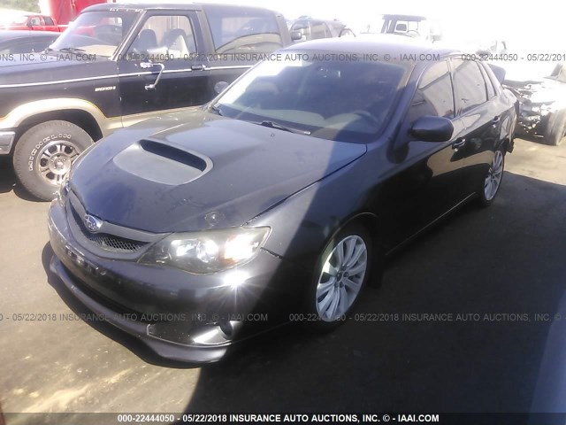 JF1GE746X8G514745 - 2008 SUBARU IMPREZA WRX BLACK photo 2