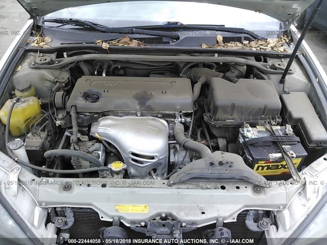 JTDBE32K420084885 - 2002 TOYOTA CAMRY LE/XLE/SE GRAY photo 10