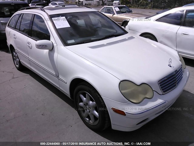 WDBRH64J92F181541 - 2002 MERCEDES-BENZ C 320 WHITE photo 1