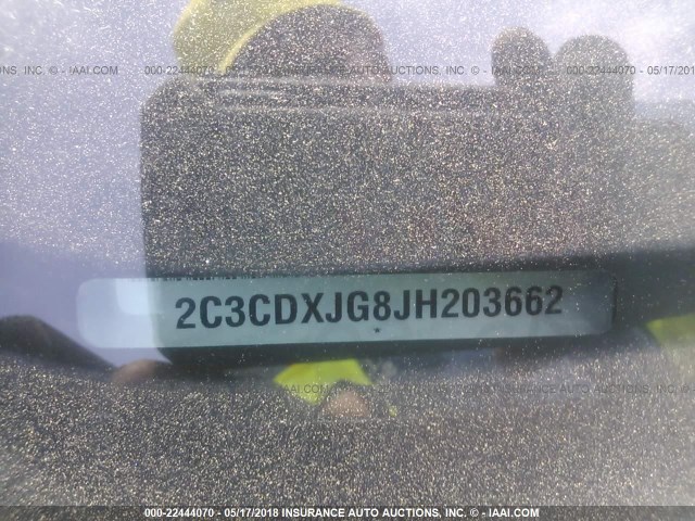 2C3CDXJG8JH203662 - 2018 DODGE CHARGER GT BLACK photo 9
