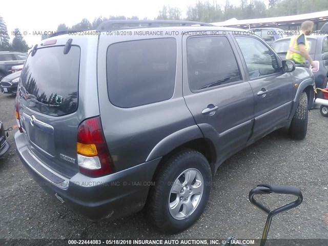 4F2CZ06154KM14663 - 2004 MAZDA TRIBUTE ES GRAY photo 4