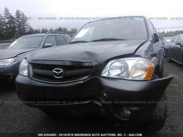 4F2CZ06154KM14663 - 2004 MAZDA TRIBUTE ES GRAY photo 6